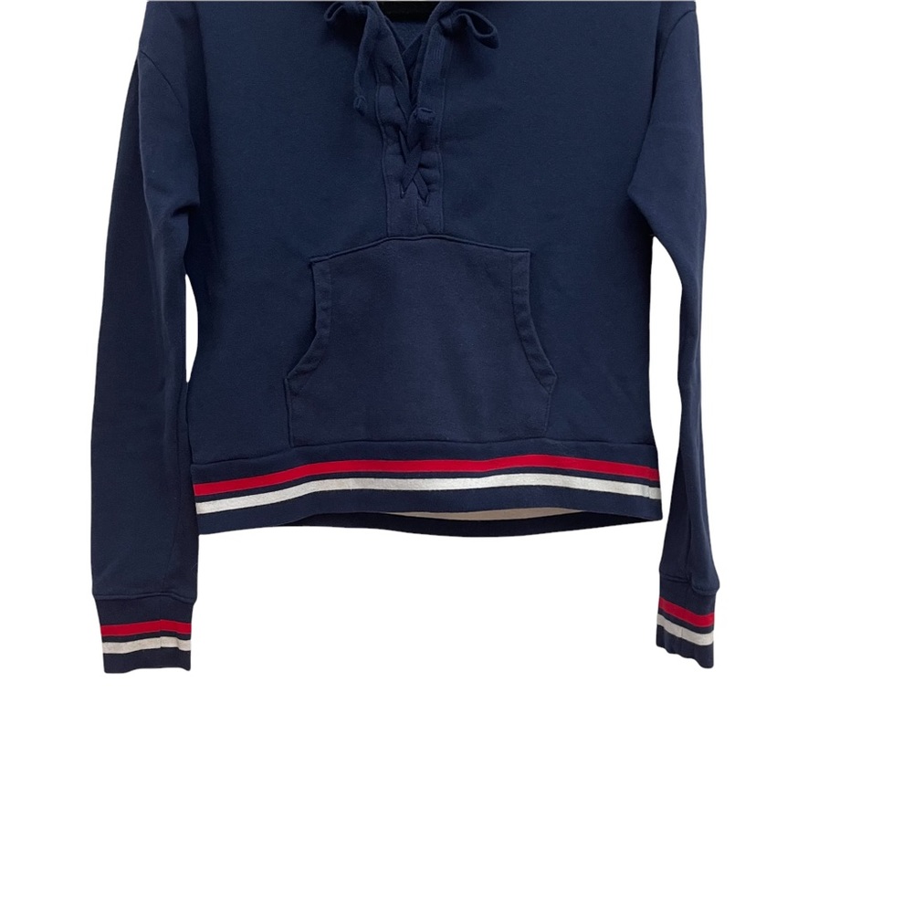Aeropostale Long Sleeve Navy Blue Sweater Hoodie Size S - Picture 3 of 10